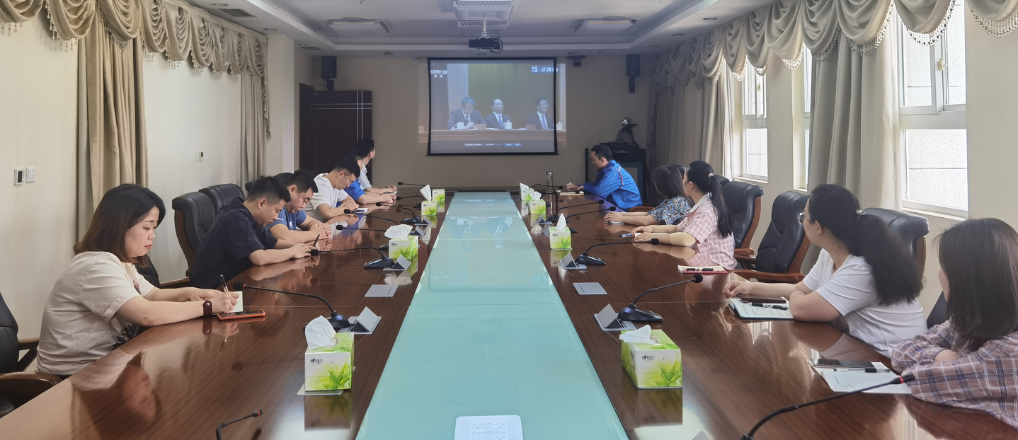 公司團(tuán)委組織觀(guān)看慶祝建團(tuán)100周年大會(huì)